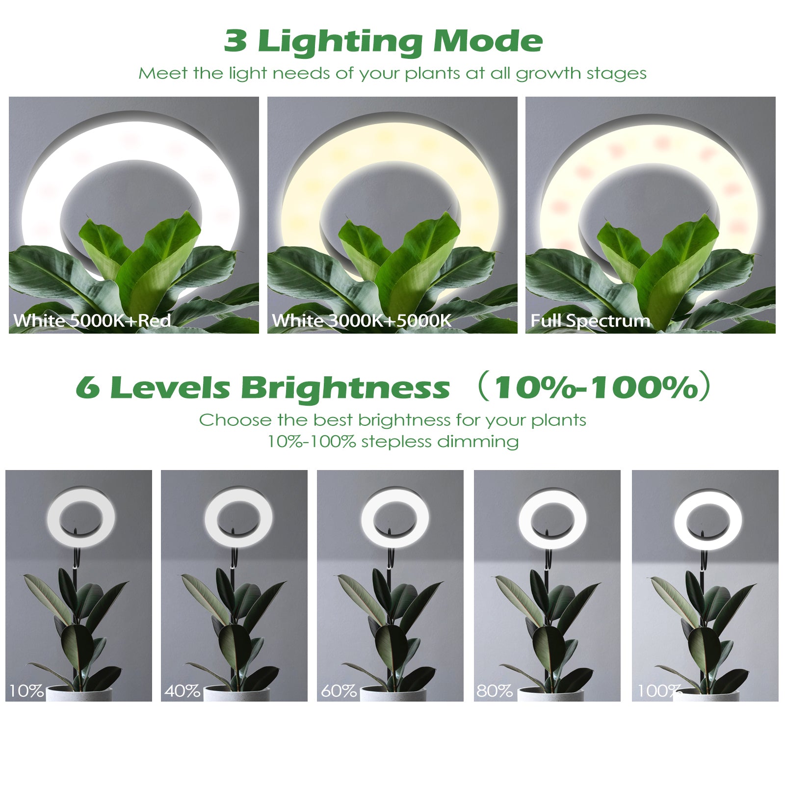 PRONORO™ Full Spectrum Floor Plant Grow Light